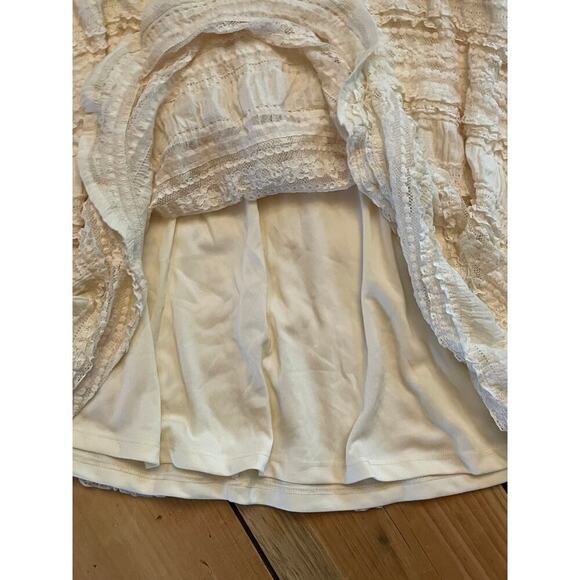 NWT! Torrid Lace Mini Skirt. Elastic Waist. Lined. M/L (10) Coastal Boho Chic - Picture 4 of 7